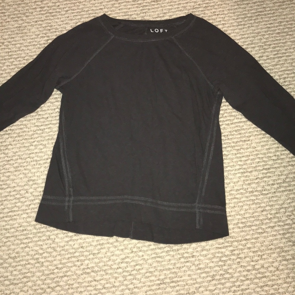 Loft navy blue shirt